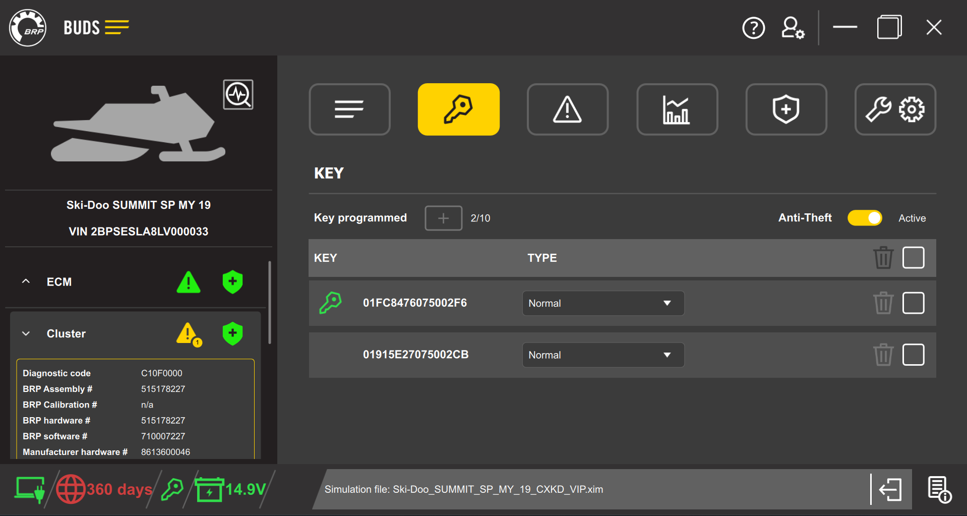 BUDS3 Dealer Technician Ski-Doo + Lynx License