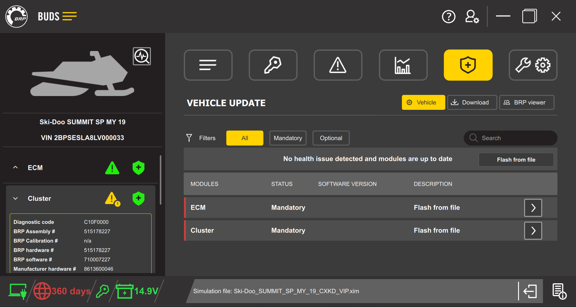 BUDS3 Dealer Technician Ski-Doo + Lynx License