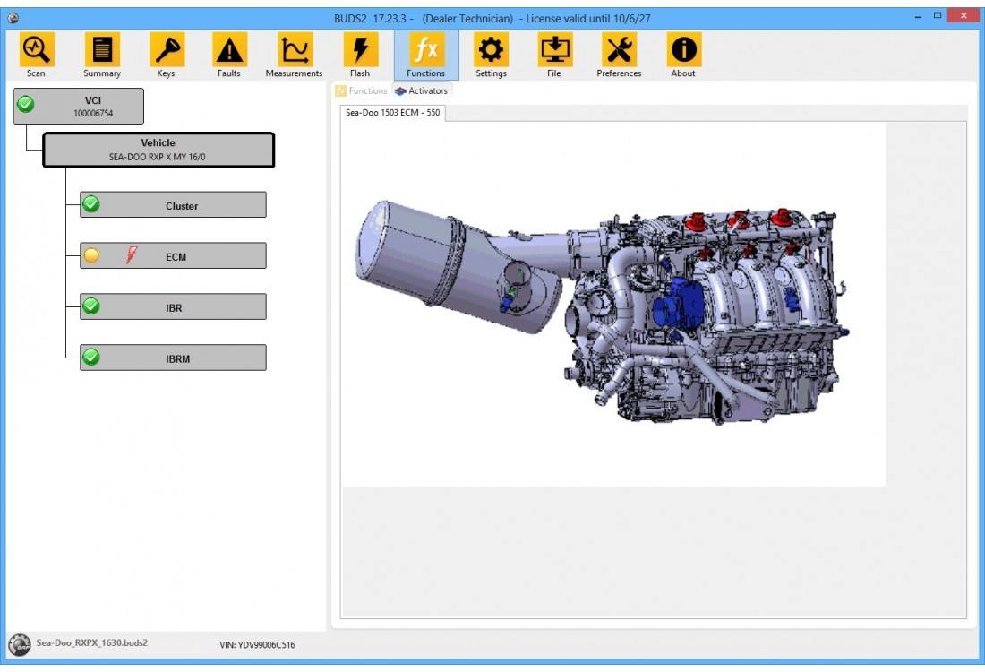 BUDS2 Dealer Technician License