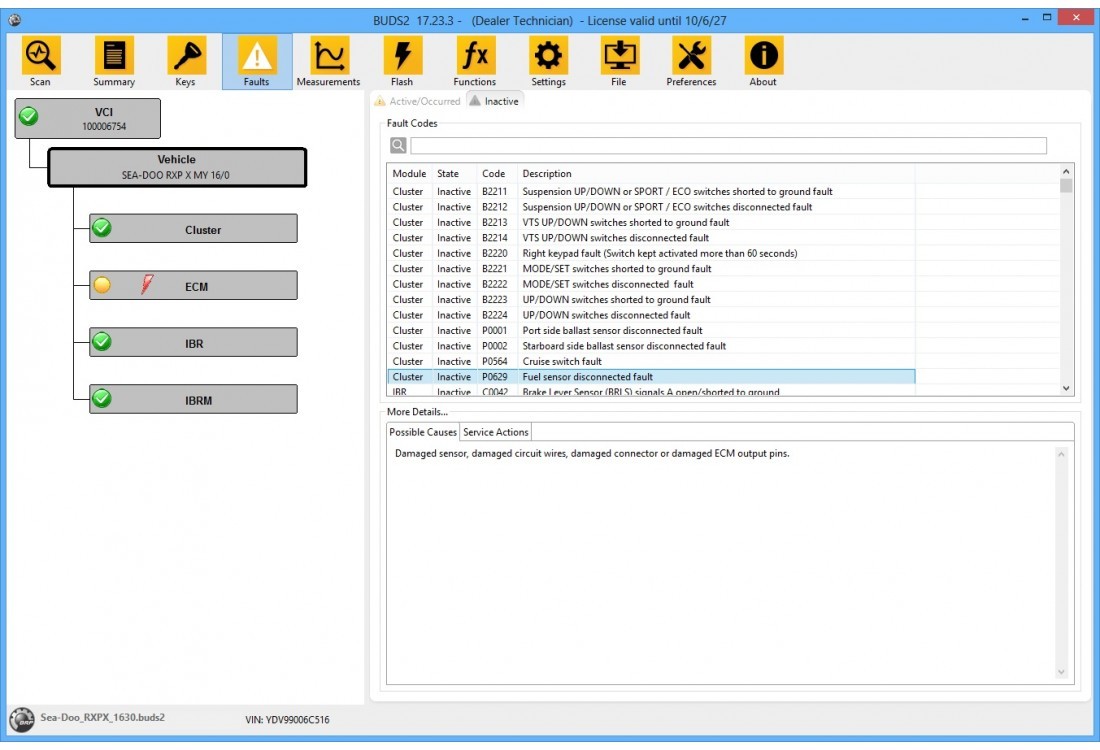 BUDS2 All Can-Am Dealers Technician License
