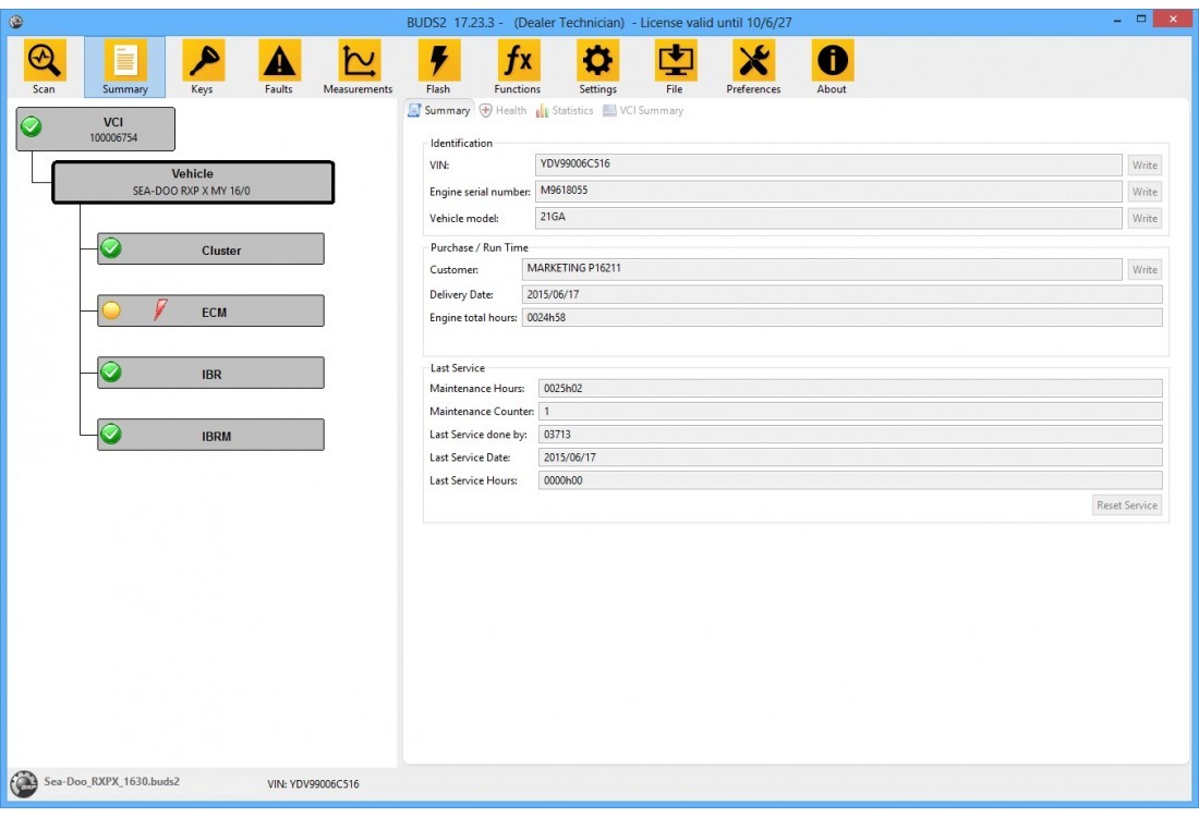 BUDS2 All Dealers Technician License